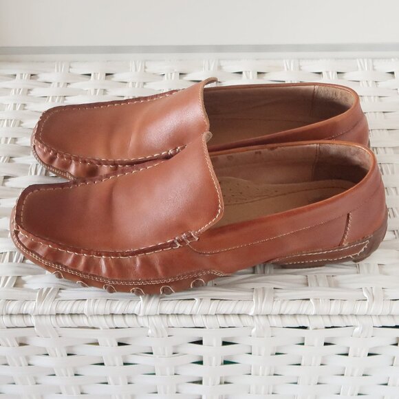 ALDO Men’s Light Brown Leather Driving Loafers Slip-On Casual Shoes Moccasins 12 main image 12